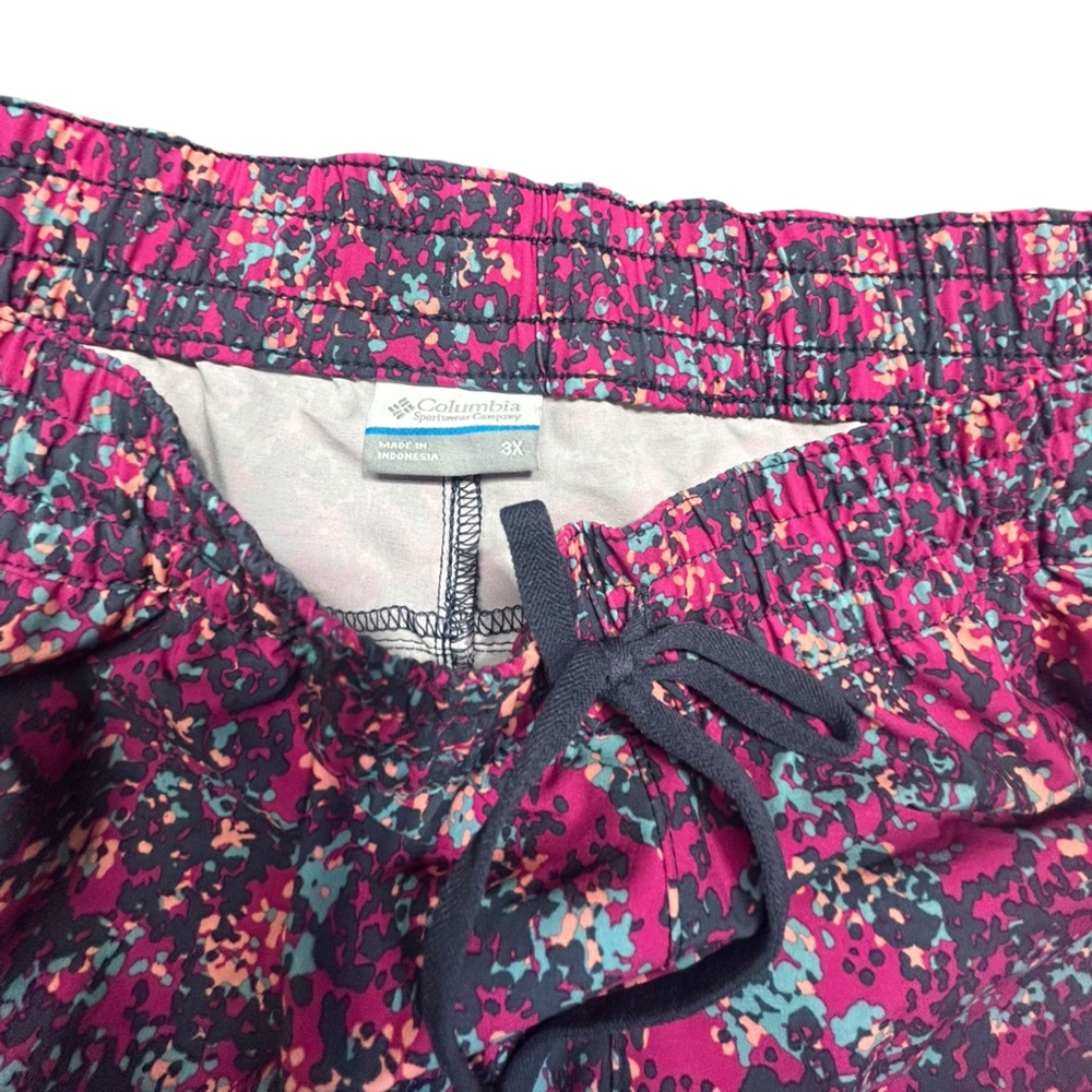 COLUMBIA women’s 3X bogota bay stretch printed swim trunks shorts 6” inseam NWT - Picture 7 of 11